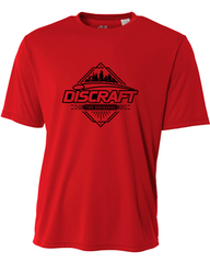 Discraft Dry Fit Tee Trees Logo - Red